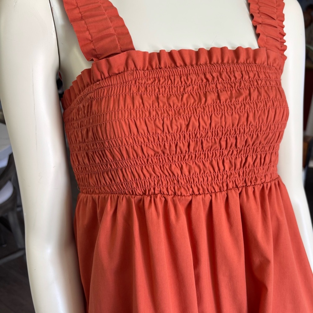 Abercrombie & Fitch Terracotta Smocked Dress
